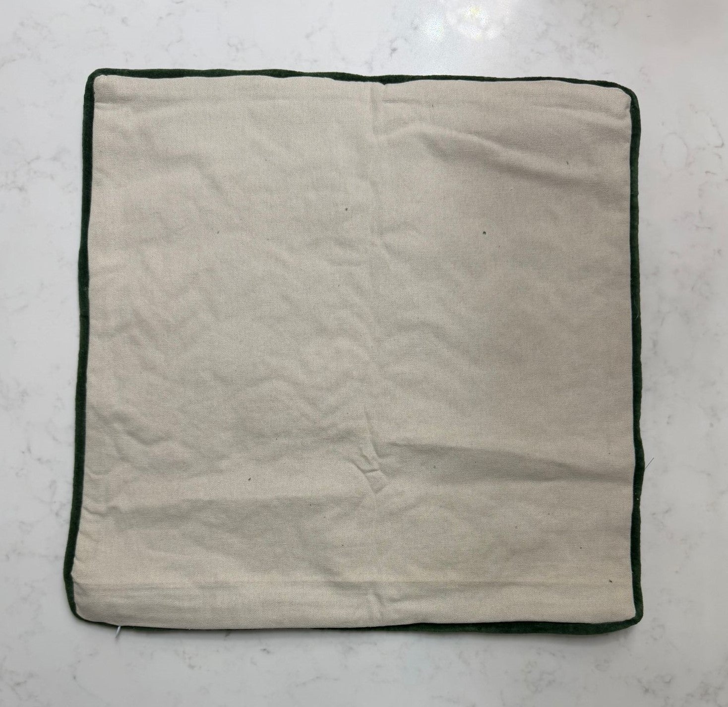 Handmade Textured Floral Cushion Cover – Multicolour Embroidery, Cotton, 40x40 cm (16x16”)