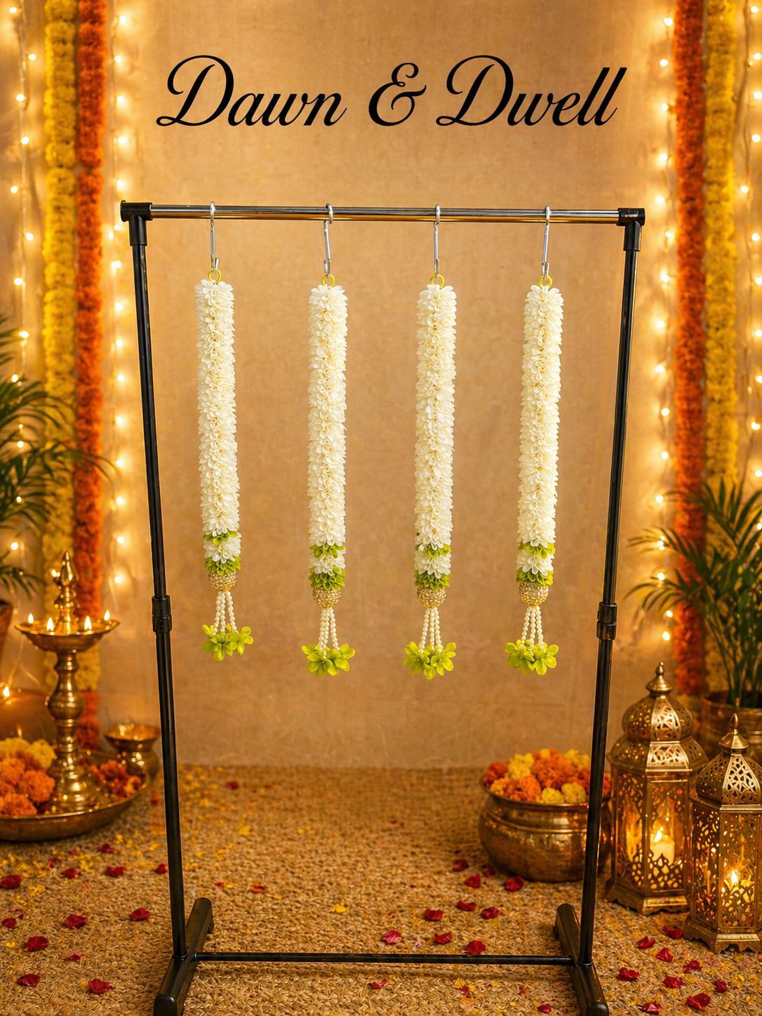 Luxury Floral Hanging Strings for Wall, Staircase & Backdrop Décor