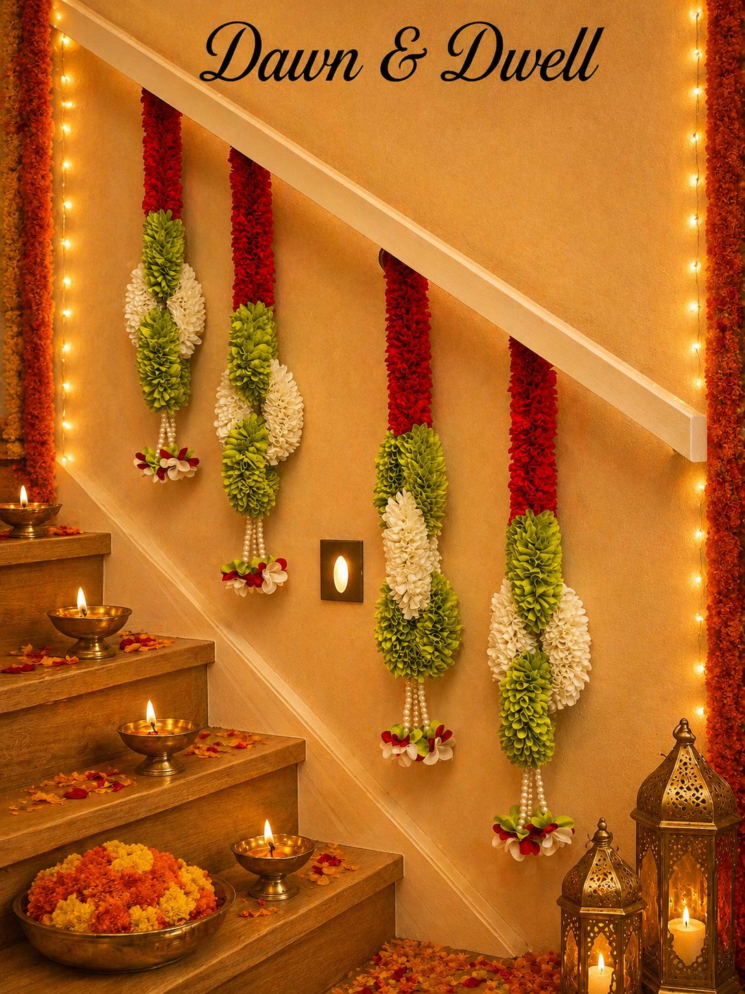 Elegant Fabric Garlands for your Festive Decor