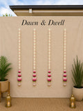 Handcrafted Floral Hanging Strings – Trio Colour Festive Garland | Diwali, Wedding & Home Décor