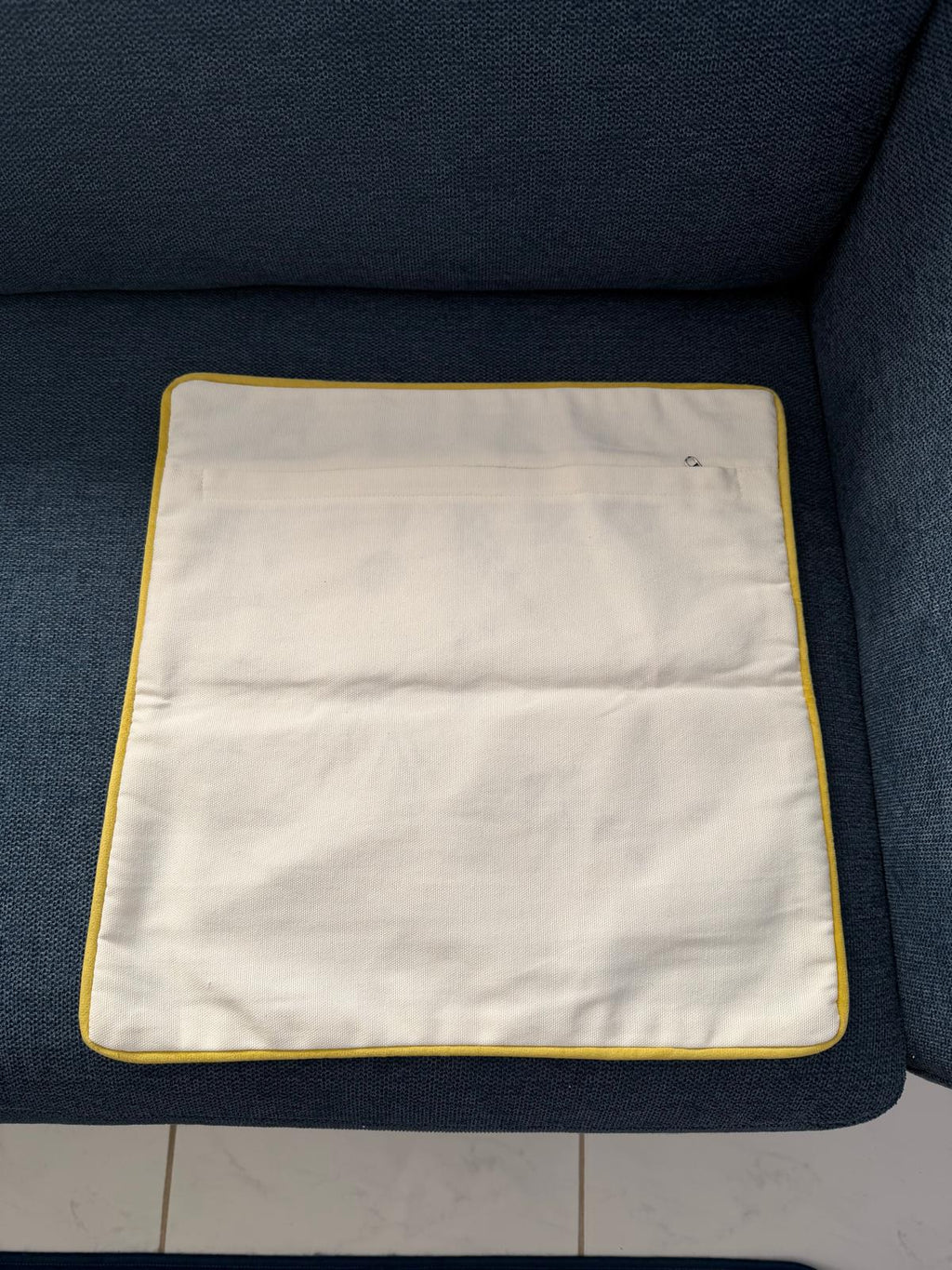 Handmade Textured Floral Cushion Cover – Embroidered Cotton, Neutral Tones, 40x40 cm (16x16”)