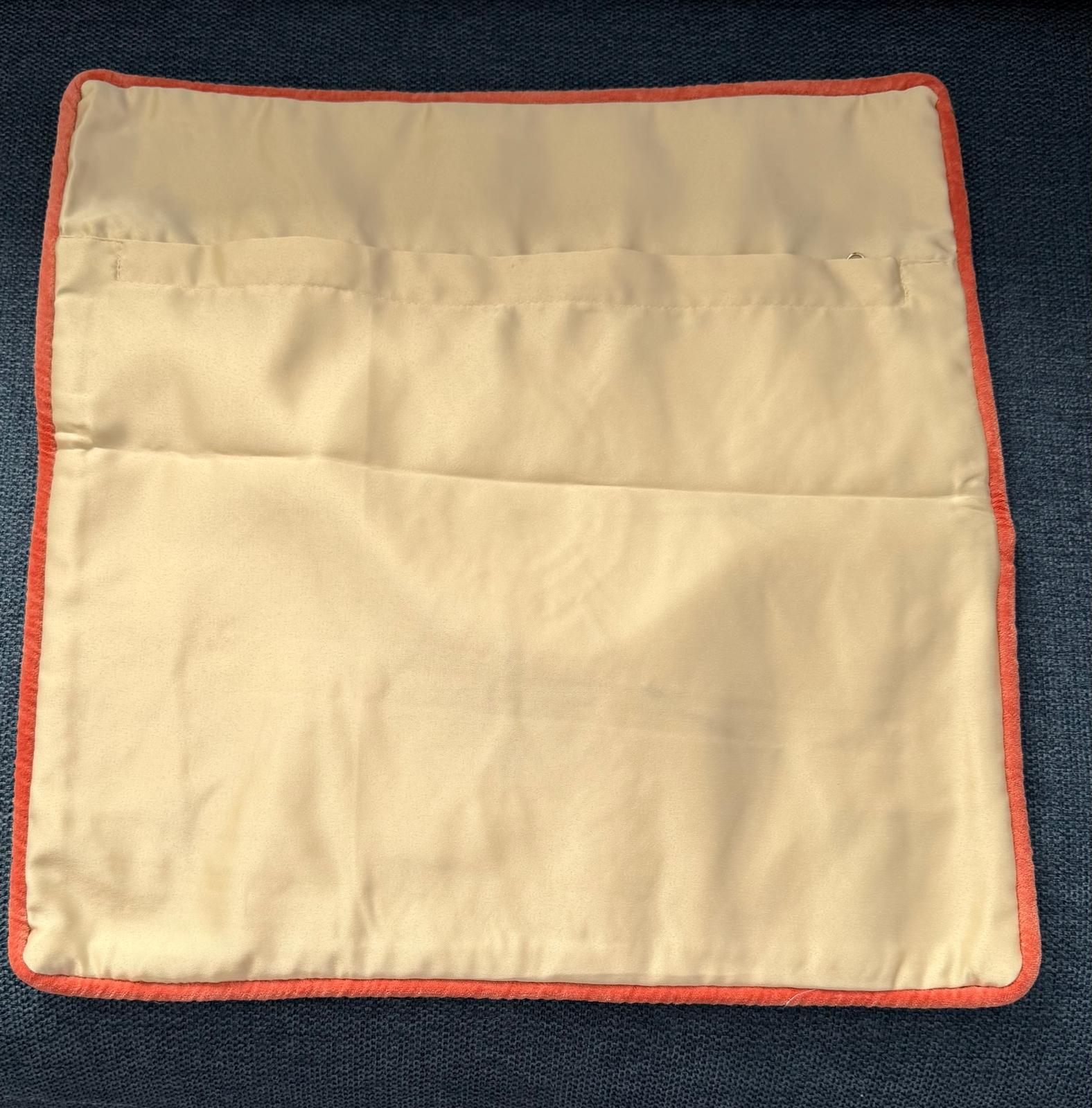 Handmade Textured Floral Cushion Cover – Embroidered Cotton, Neutral Tones, 40x40 cm (16x16”)